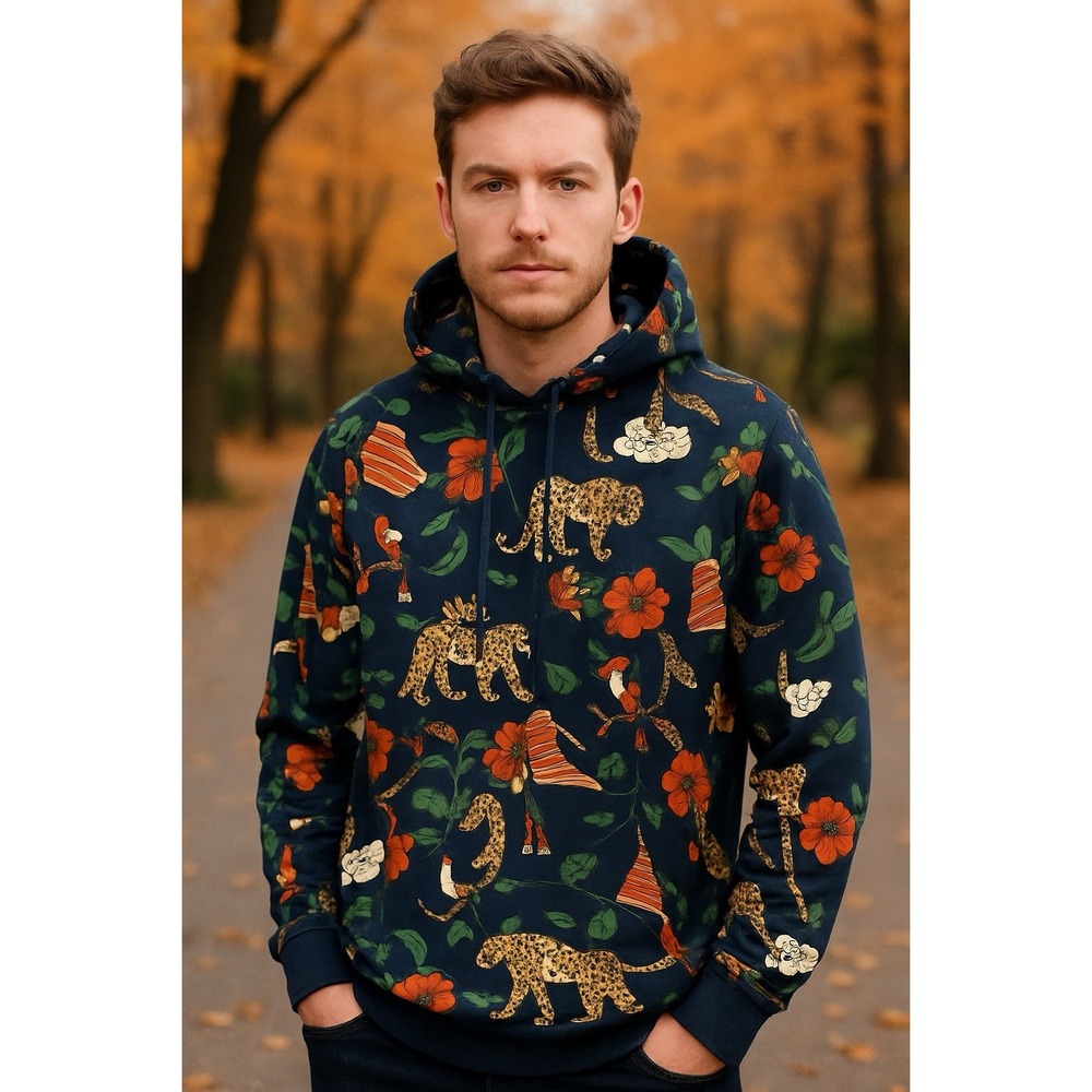 Murano Liquid Luxury Hoodie SZ Large Urban‎ Gorpcore Jungle